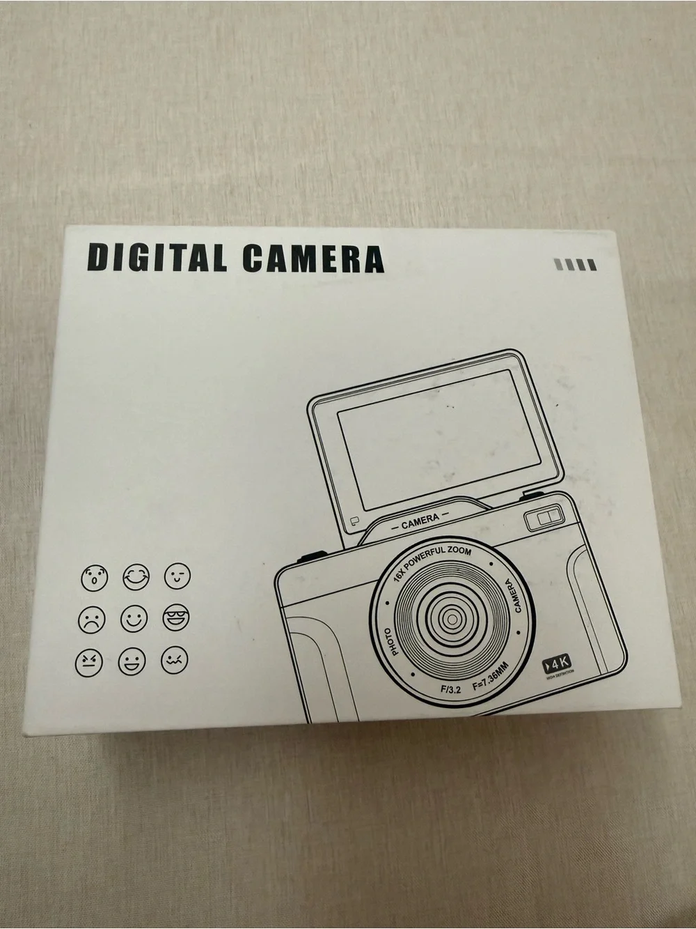 4K Digital Camera with 16X Zoom